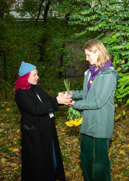 Project coordinator Uliana Ustinova and Head of the Culture Department of the German Embassy Lisa Heike