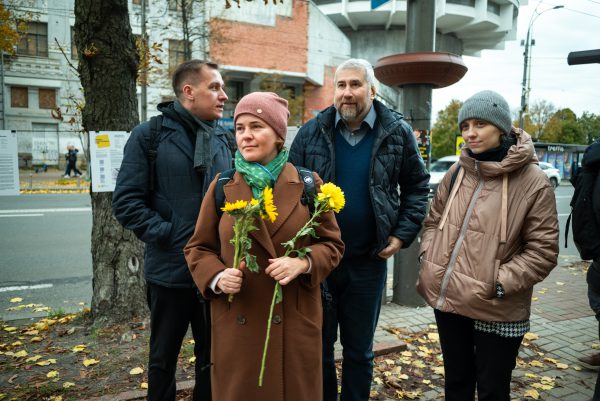 From left to right Oleksandr Voroniuk, Anna Lenchovska, Anatolii Podolskyi, Lesia Yurchyshyn