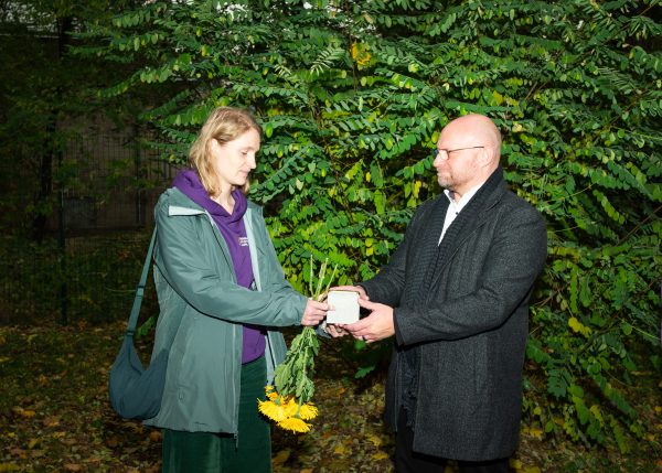 Political Officer and Head of the Culture Department of the German Embassy Lisa Heike and embassy representative Jill Berghoff-Pereira